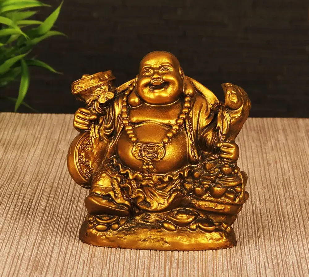 Miniature Laughing Buddha Figurines