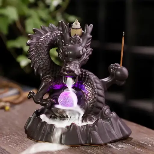 Dragon Ceramic Incense Burner – Backflow Style